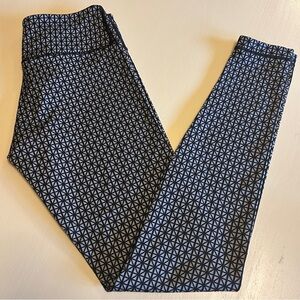 Lululemon Wunder Under Leggings Full-On Luon Tri Geo Silver Spoon Black Size 6